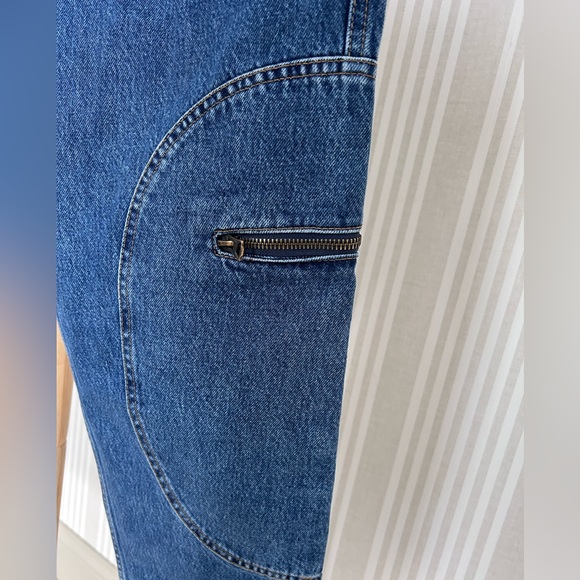 RE/DONE Racer Taper Speedway Jean in blue organic rigid denim. Women’s Sz 29 NWT - Picture 13 of 13